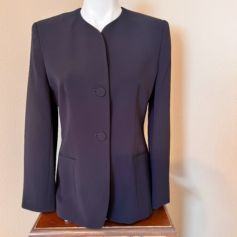 Jones New York Navy Suit Jacket - Size 10P